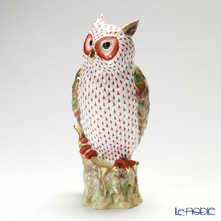 ヘレンド ファンタジー VH1CD 05180-0-00 ウォッチフルミミズク 30.8cm LE250 世界限定生産250点