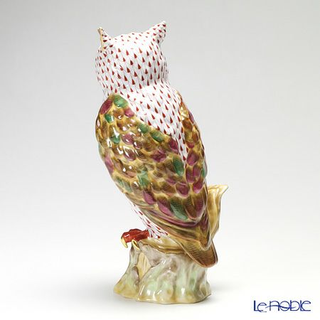 ヘレンド ファンタジー VH1CD 05180-0-00 ウォッチフルミミズク 30.8cm LE250 世界限定生産250点