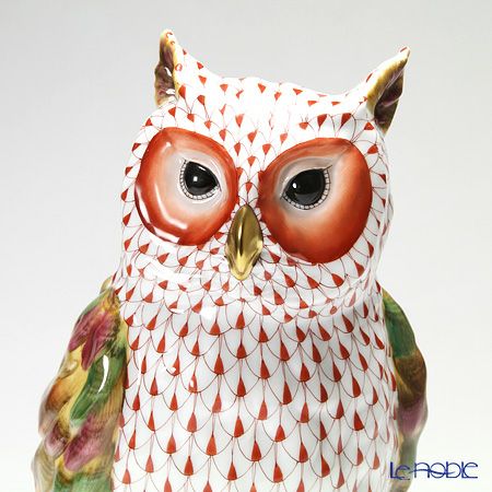 ヘレンド ファンタジー VH1CD 05180-0-00 ウォッチフルミミズク 30.8cm LE250 世界限定生産250点