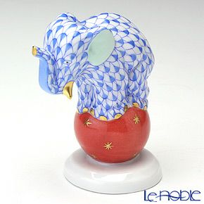 ヘレンド人形 05215-0-00 VHB タマノリコゾウ ブルー