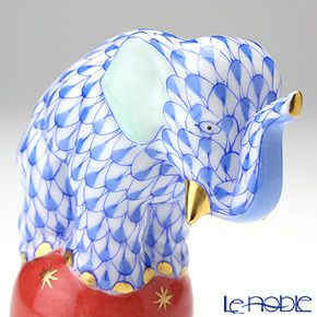 ヘレンド人形 05215-0-00 VHB タマノリコゾウ ブルー