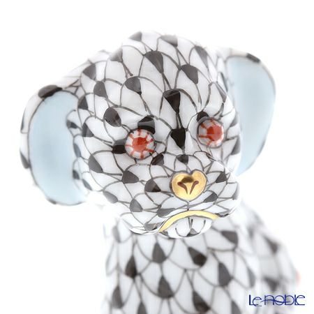 ヘレンド人形 05219-0-00 VHN イヌ 5cm ブラック