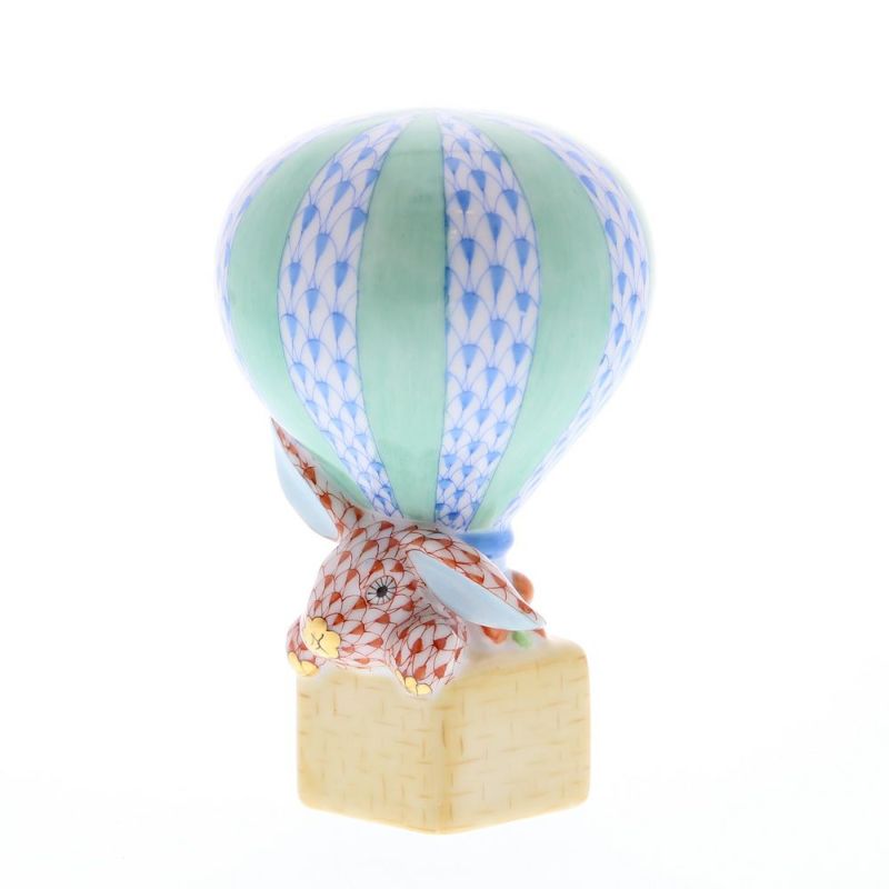 ヘレンド人形 05241-0-00 VHB+VH ウサギと熱気球 9cm