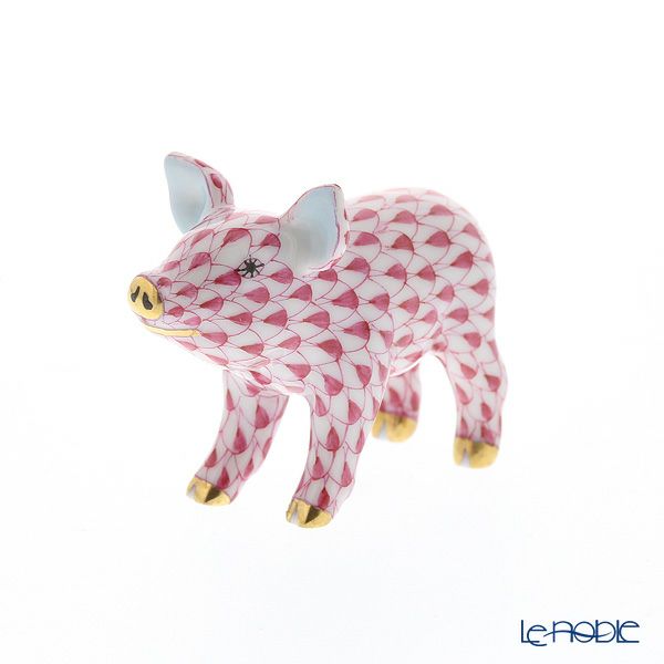 ヘレンド人形 05352-0-00 VHP ブタ ピンク