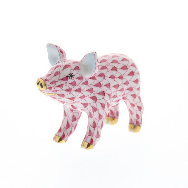 ヘレンド人形 05352-0-00 VHP ブタ ピンク