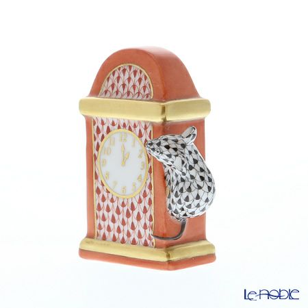 ヘレンド人形 05387-0-00 VH-VHNM ネズミと時計 7.5cm