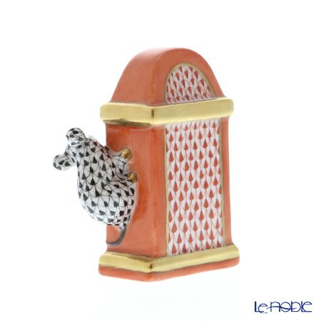 ヘレンド人形 05387-0-00 VH-VHNM ネズミと時計 7.5cm