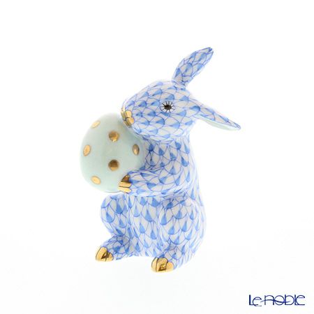 ヘレンド人形 05436-0-00 VHB イースターバニー 6cm ブルー