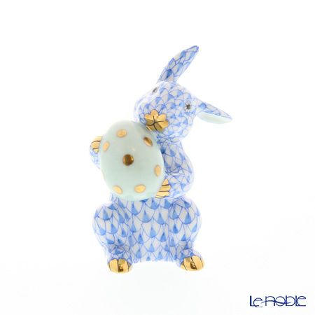 ヘレンド人形 05436-0-00 VHB イースターバニー 6cm ブルー