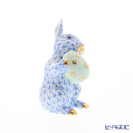 ヘレンド人形 05436-0-00 VHB イースターバニー 6cm ブルー