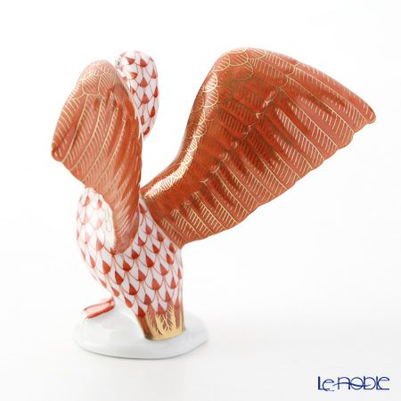 ヘレンド人形 05462-0-00 VHM+VHVM 魚とペリカン 9.5cm