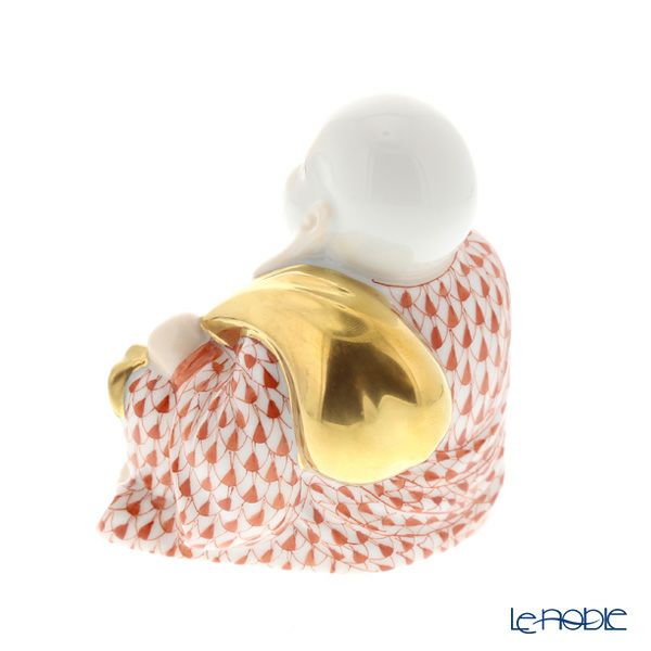 ヘレンド人形 VH 05466-0-00 スマイリングブッダ レッド 7.5cm