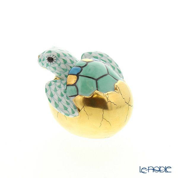 ヘレンド人形 VHV 05494-0-00 カメ グリーン 5cm