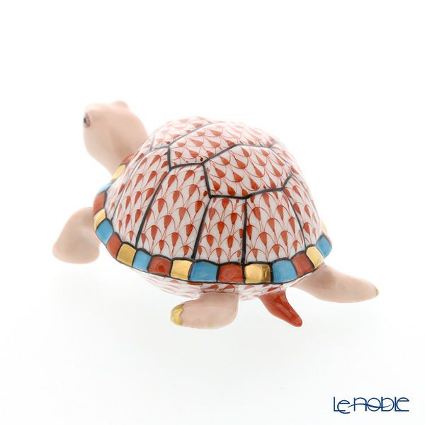 ヘレンド人形 VH 05508-0-00 カメ レッド 9.5cm