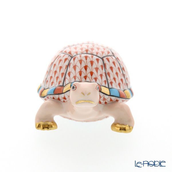 ヘレンド人形 VH 05508-0-00 カメ レッド 9.5cm