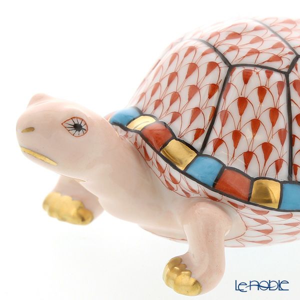 ヘレンド人形 VH 05508-0-00 カメ レッド 9.5cm