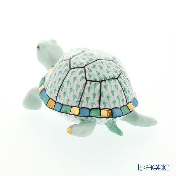 ヘレンド人形 VHV 05508-0-00 カメ グリーン 9.5cm