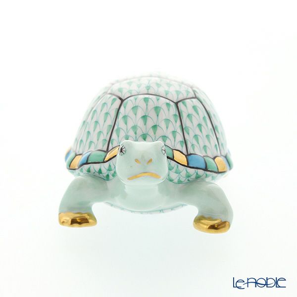 ヘレンド人形 VHV 05508-0-00 カメ グリーン 9.5cm