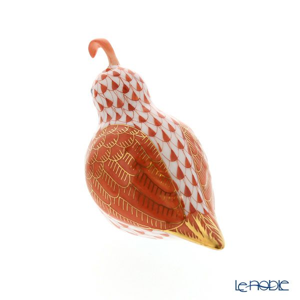 ヘレンド人形 VHM 05519-0-00 トリ（カンムリウズラ） レッド 6cm