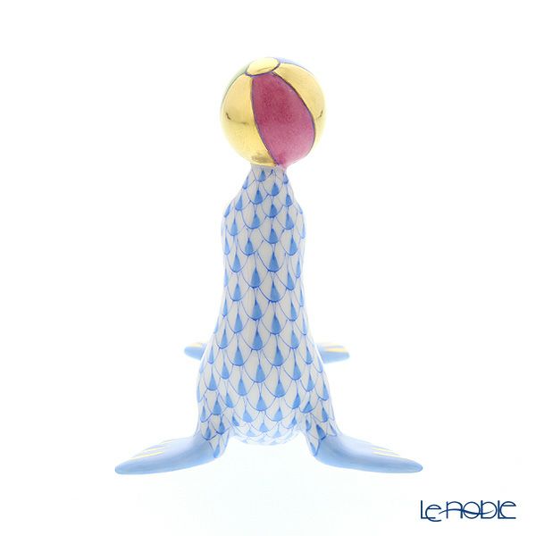 ヘレンド人形 VHBM 05543-0-00 アシカ ブルー 8cm