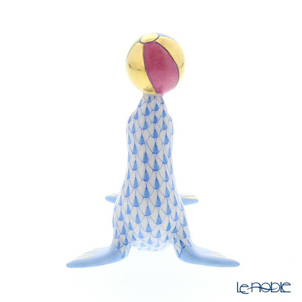 ヘレンド人形 VHBM 05543-0-00 アシカ ブルー 8cm