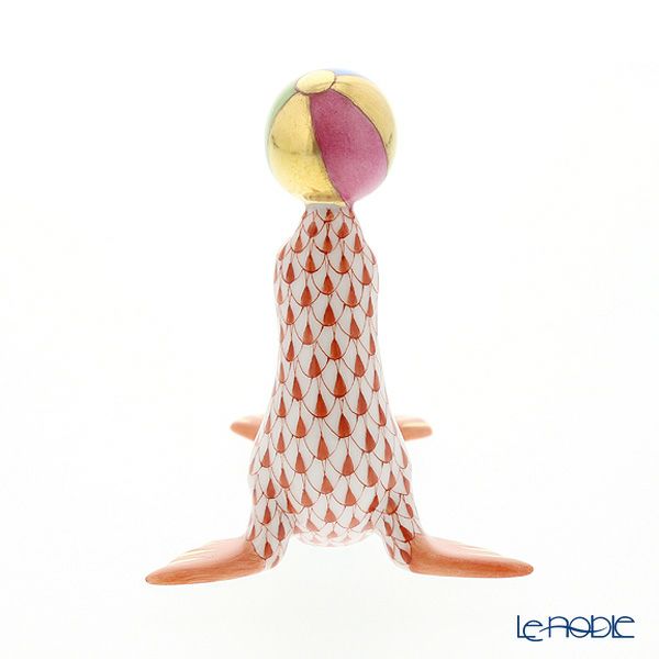 ヘレンド人形 VH 05543-0-00 アシカ レッド 8cm