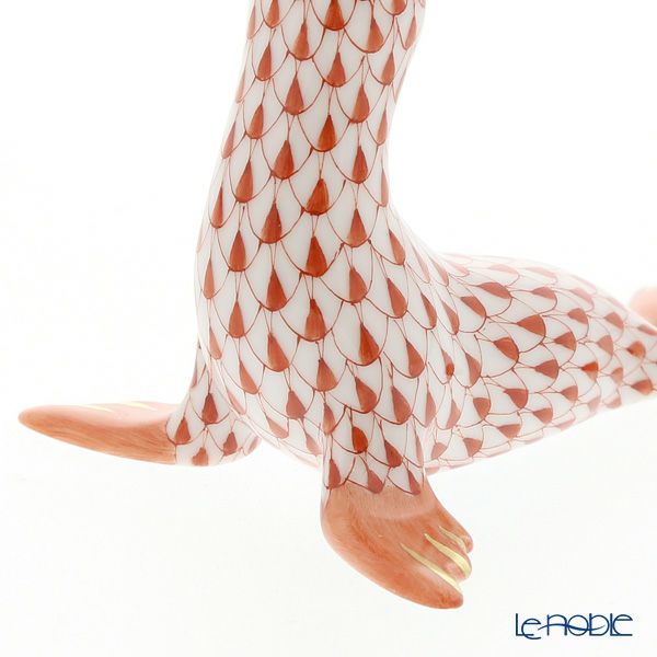 ヘレンド人形 VH 05543-0-00 アシカ レッド 8cm