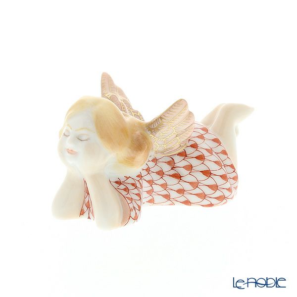 ヘレンド人形 VHM 05549-0-00 ライイングエンジェル レッド 4.5cm