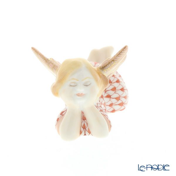 ヘレンド人形 VHM 05549-0-00 ライイングエンジェル レッド 4.5cm