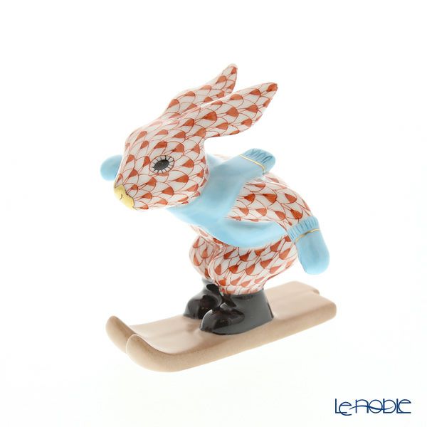 ヘレンド人形 VH 05564-0-00 ウサギ（スキー） 7.5cm