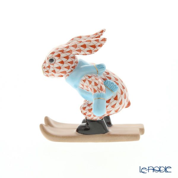ヘレンド人形 VH 05564-0-00 ウサギ（スキー） 7.5cm
