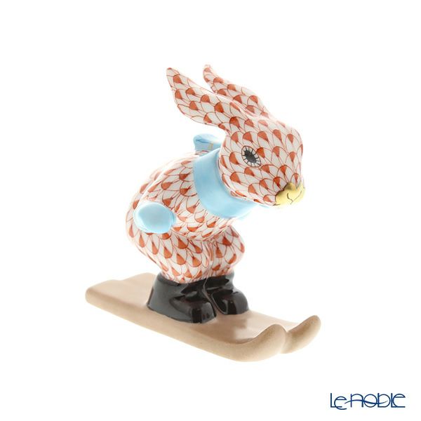 ヘレンド人形 VH 05564-0-00 ウサギ（スキー） 7.5cm