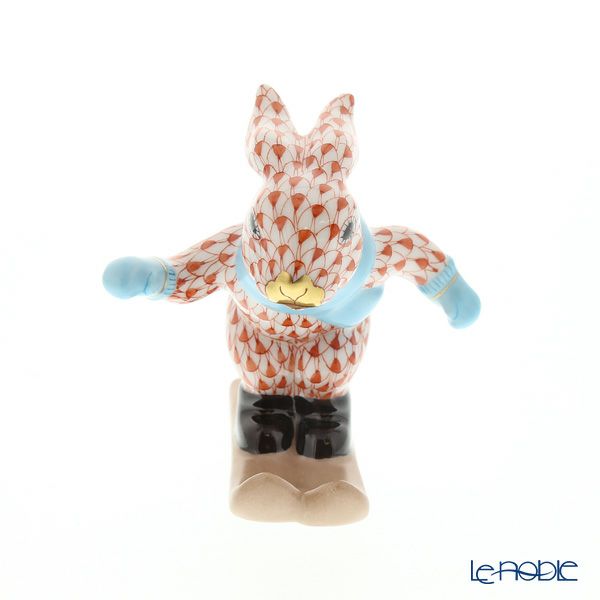 ヘレンド人形 VH 05564-0-00 ウサギ（スキー） 7.5cm