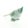 ヘレンド人形 VHVM 05639-0-00 トリ（エボシガラ） グリーン 6cm