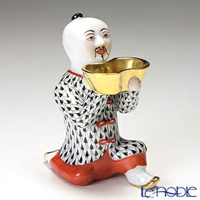 ヘレンド人形 05652-0-00 VHN オキュウジサン 12cm ブラック