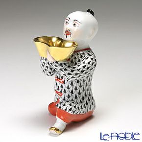 ヘレンド人形 05652-0-00 VHN オキュウジサン 12cm ブラック