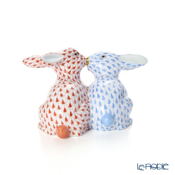 ヘレンド人形 05731-0-00 VH+VHB キッシングバニー