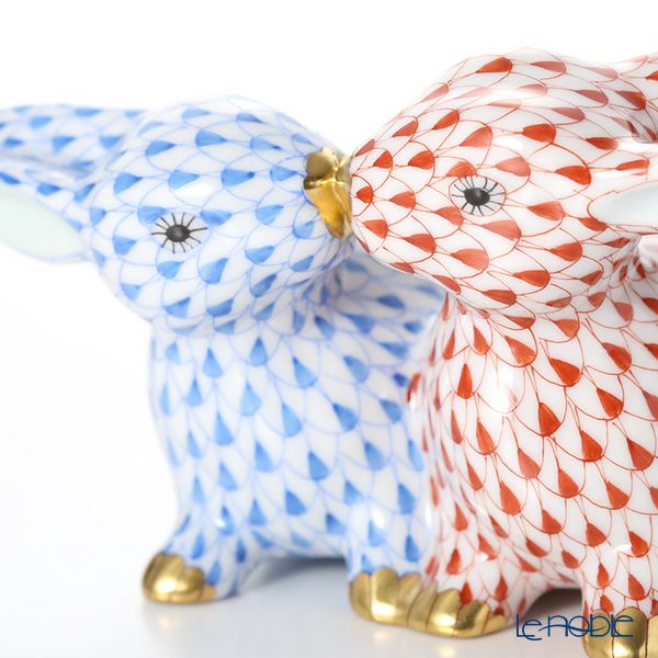 ヘレンド人形 05731-0-00 VH+VHB キッシングバニー