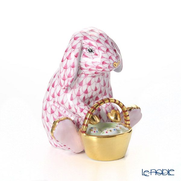 ヘレンド人形 05850-0-00 VHP ウサギ（バスケット）