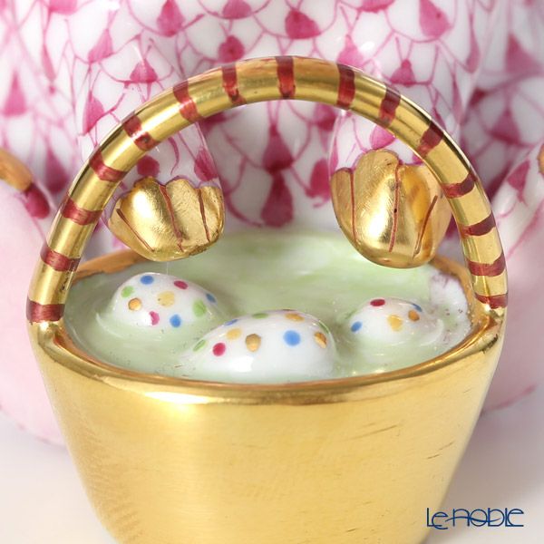 ヘレンド人形 05850-0-00 VHP ウサギ（バスケット）