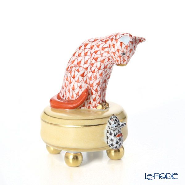 ヘレンド人形 05867-0-00 VH+VHN ネズミとネコ