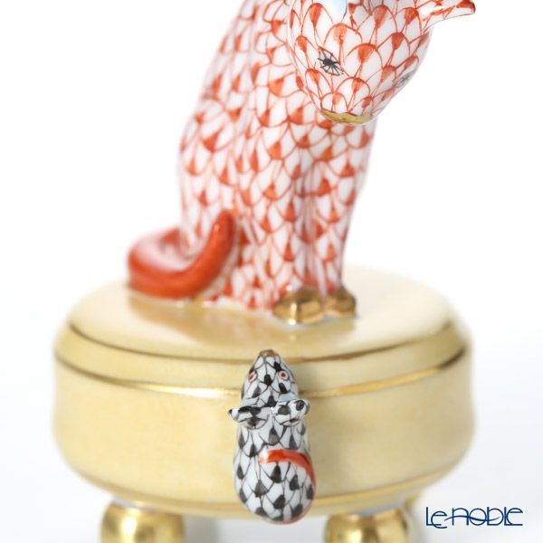 ヘレンド人形 05867-0-00 VH+VHN ネズミとネコ