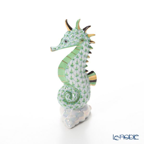 ヘレンド人形 15325-0-00 VHV2 タツノオトシゴ グリーン