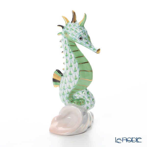 ヘレンド人形 15325-0-00 VHV2 タツノオトシゴ グリーン