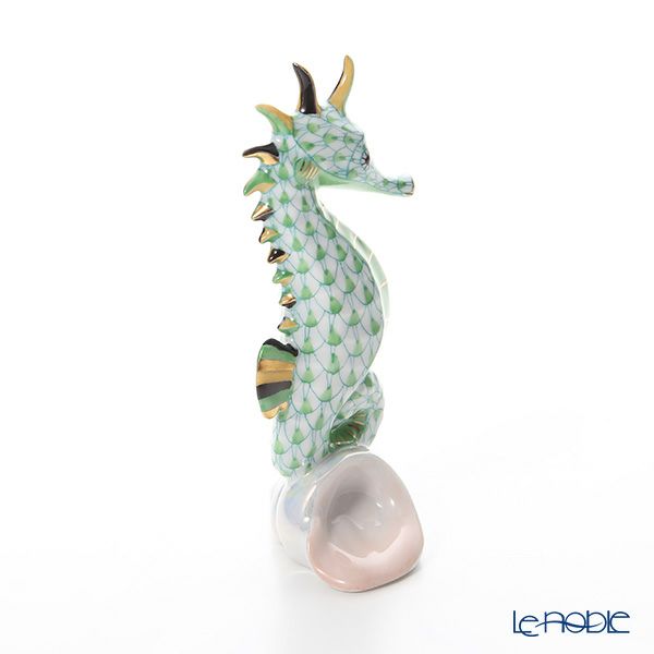 ヘレンド人形 15325-0-00 VHV2 タツノオトシゴ グリーン