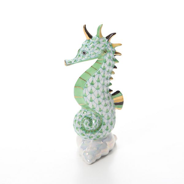 ヘレンド人形 15325-0-00 VHV2 タツノオトシゴ グリーン