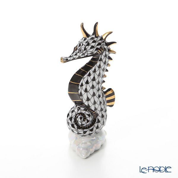 ヘレンド人形 15325-0-00 VHNM タツノオトシゴ ブラック