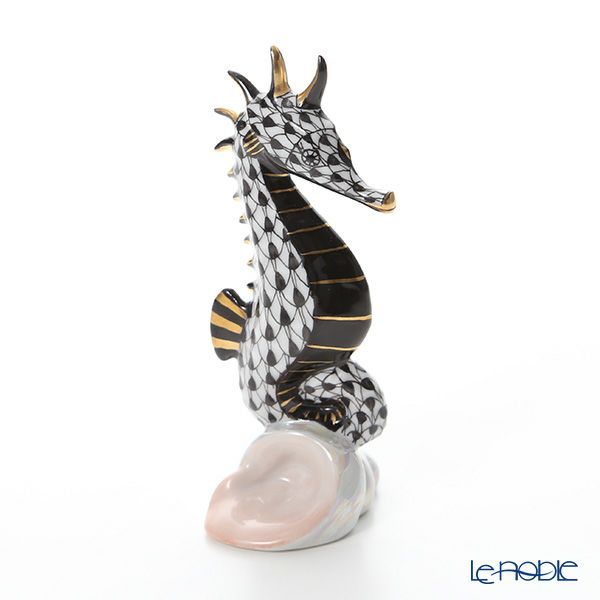 ヘレンド人形 15325-0-00 VHNM タツノオトシゴ ブラック