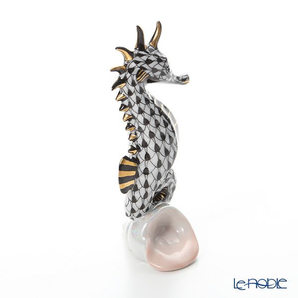 ヘレンド人形 15325-0-00 VHNM タツノオトシゴ ブラック