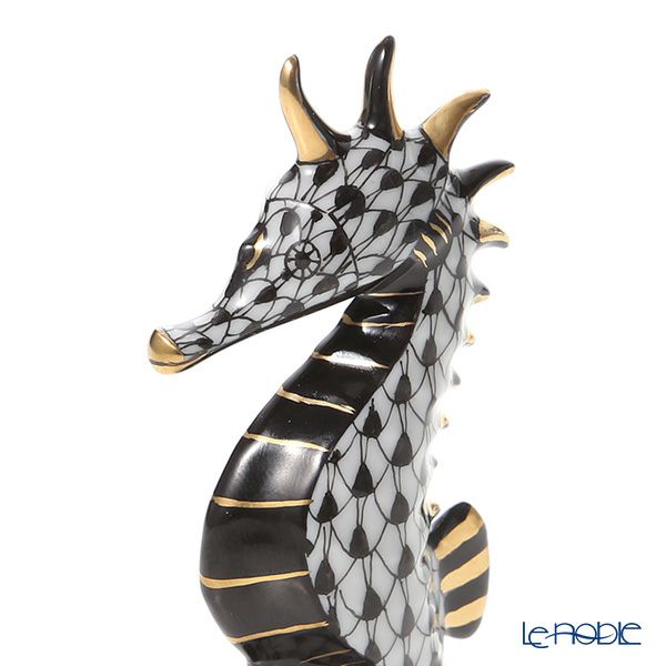 ヘレンド人形 15325-0-00 VHNM タツノオトシゴ ブラック